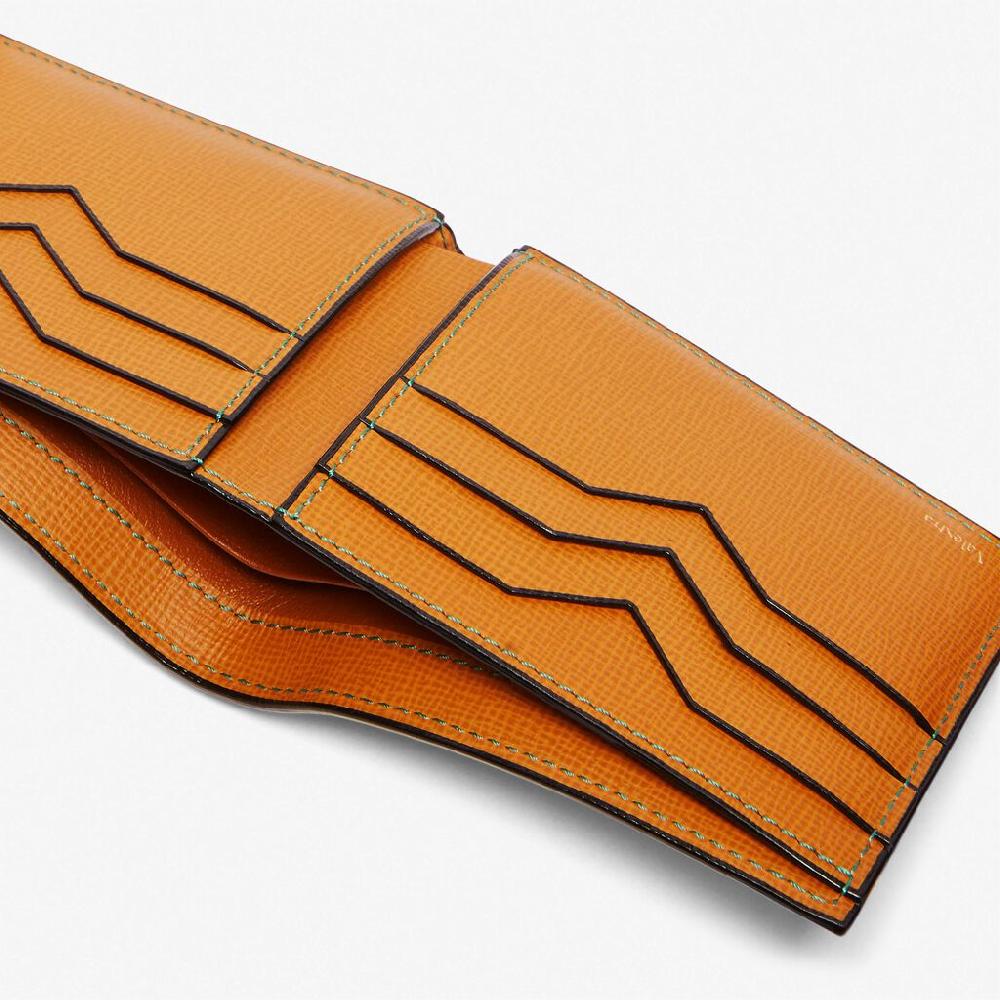 Valextra Portafoglio classico Bifold in Pelle Marrone | Valextra In vendita