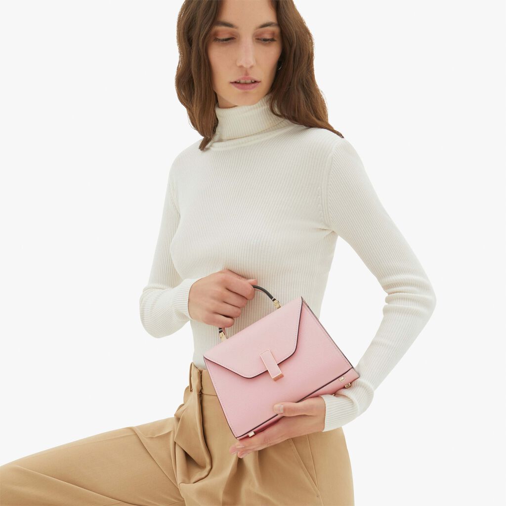 Valextra Borsetta piccola Micro in Pelle Rosa | Valextra Iside 50% di sconto per tempo limitato
