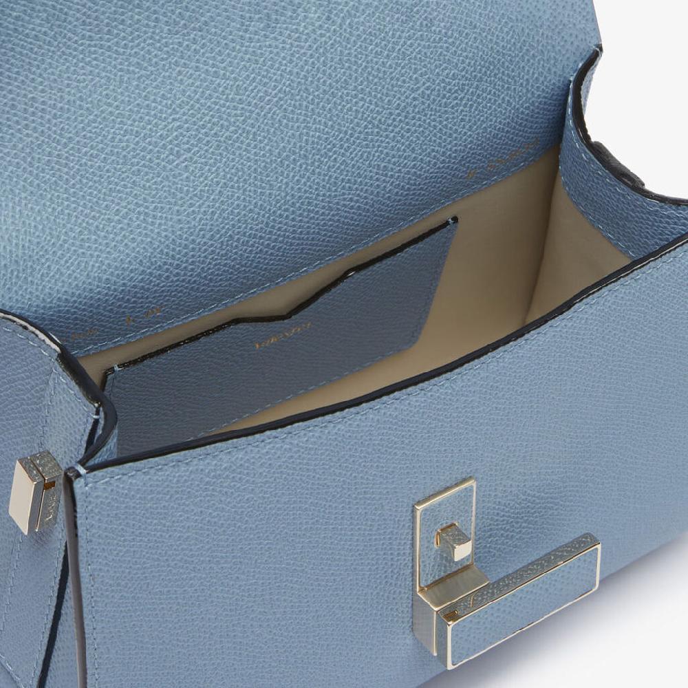 Valextra Borsa da Donna di Lusso in Pelle Azzurra rigida | Valextra Iside Sconti questo mese