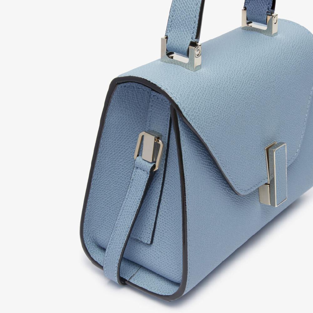 Valextra Borsa da Donna di Lusso in Pelle Azzurra rigida | Valextra Iside Sconti questo mese