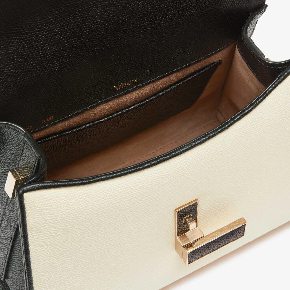 Valextra Borsetta a mano elegante in Pelle Bianca | Valextra Iside Vendita