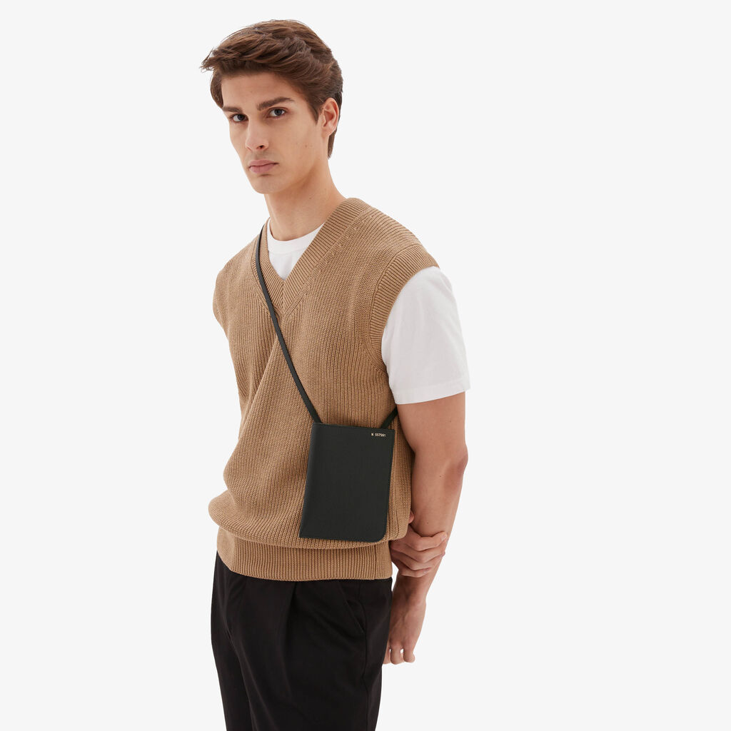 Valextra Portafoglio grande in Pelle Nera | Valextra Soft Pezzi Unici