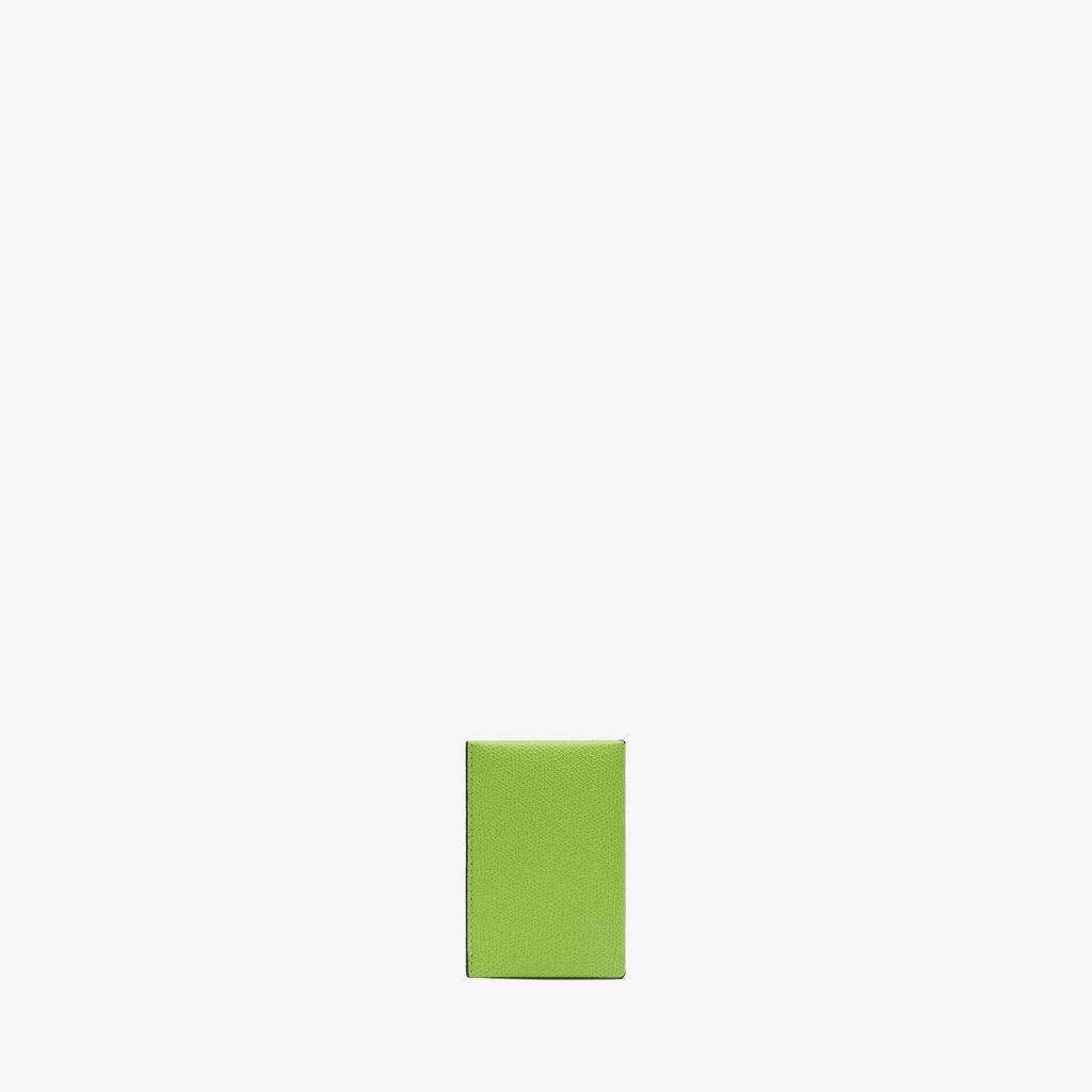Valextra Porta carte piccolo da Donna di Lusso in Pelle Verde | Valextra Sottocosto