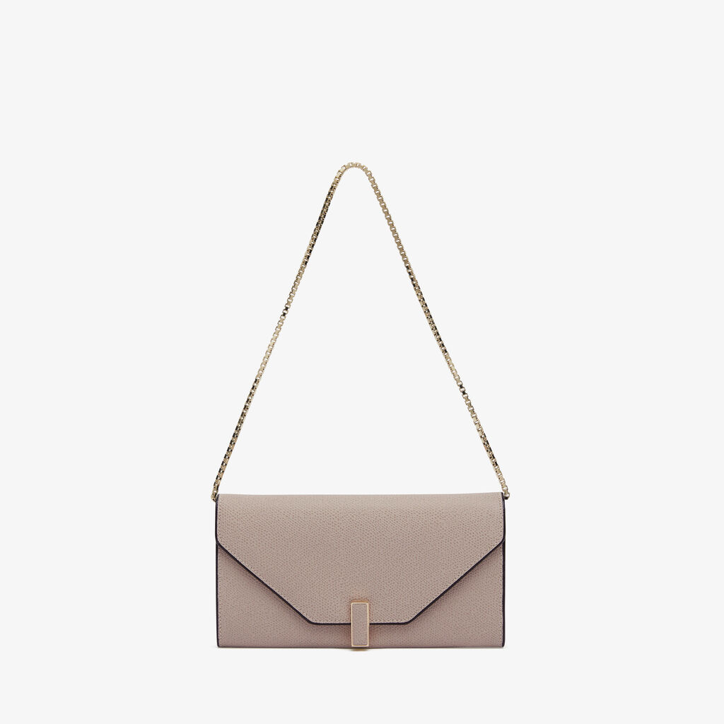 Valextra Portafoglio grande da Donna in Pelle Rosa Nude | Valextra Iside