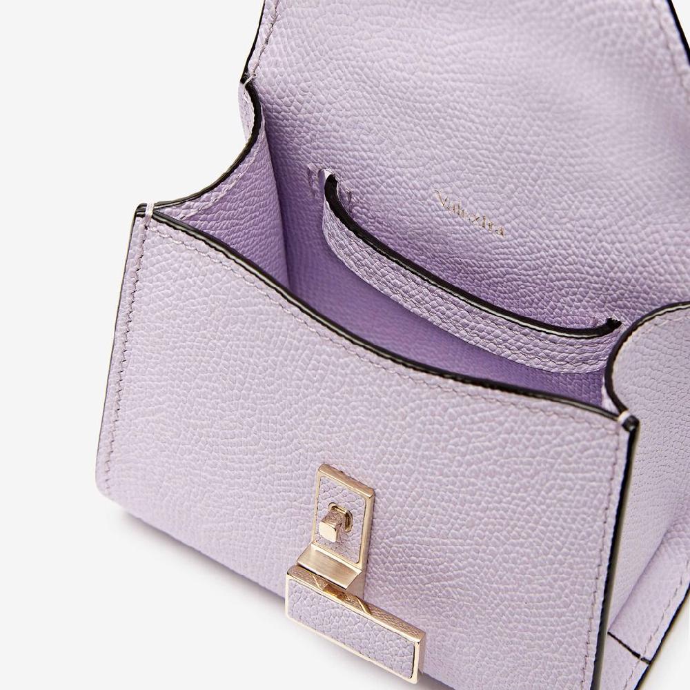Valextra Borsa cintura da Donna di Lusso in Pelle Lilla | Valextra Iside Offerta