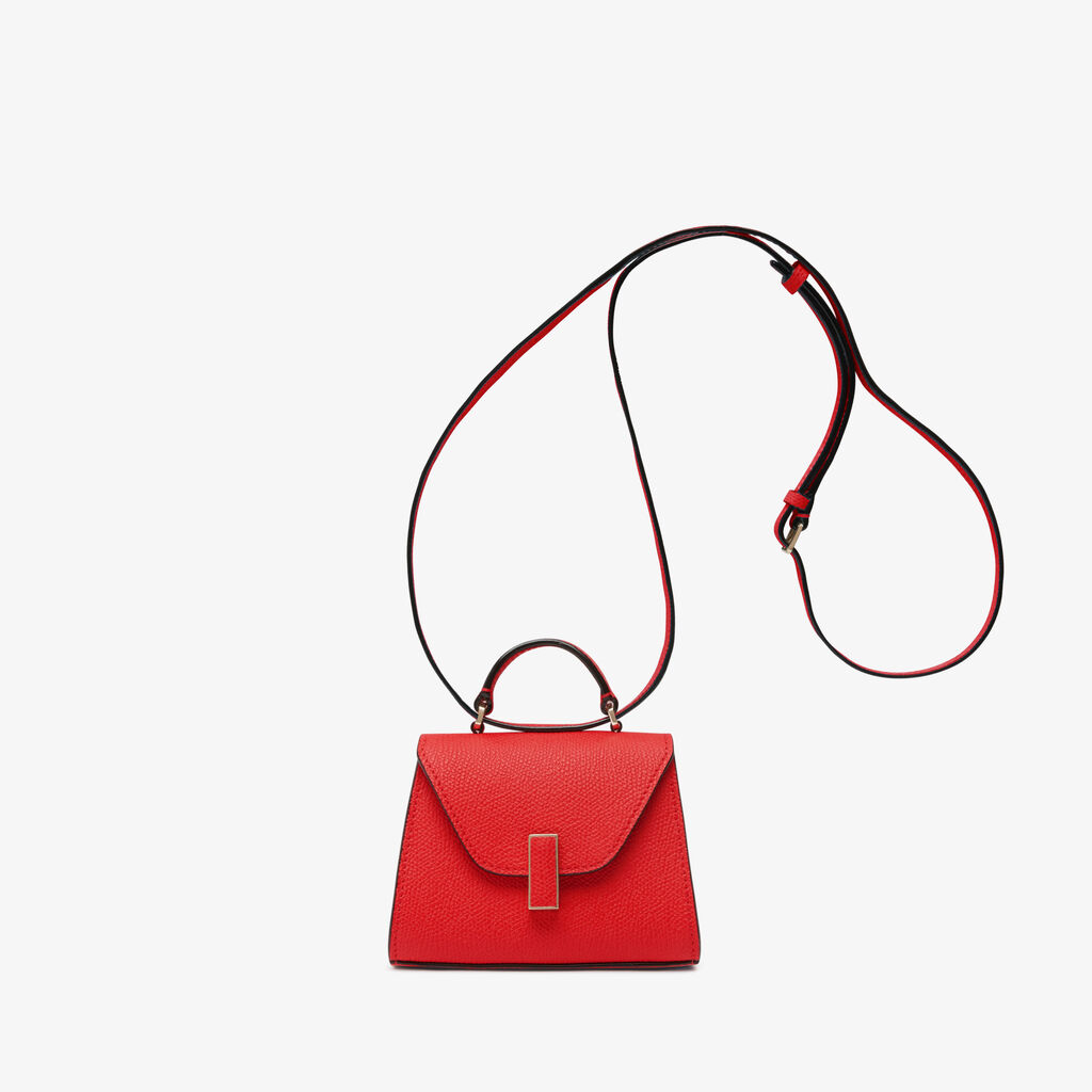 Valextra Borsa cintura da Donna in Pelle Rossa cremisi | Valextra Iside Economico