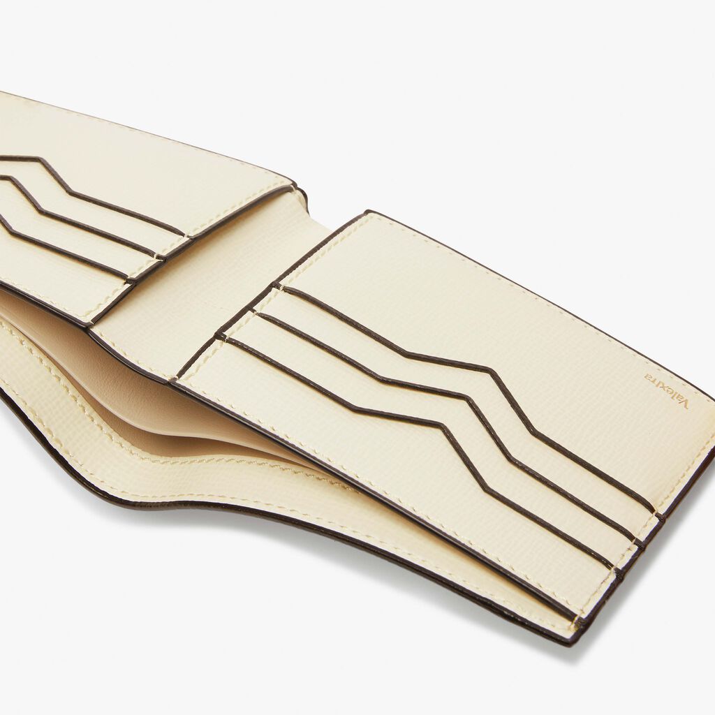 Valextra Portafoglio bifold in Pelle Bianca | Valextra In Saldo