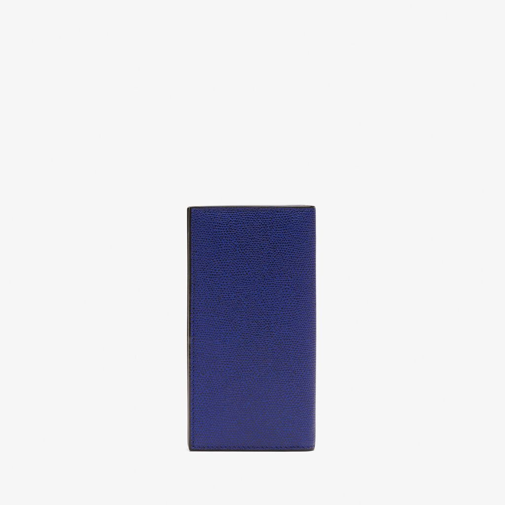 Valextra Portafoglio bifold verticale in Pelle Blu | Valextra Spedizione gratuita