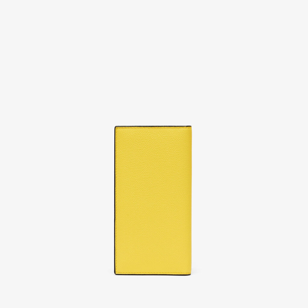 Valextra Portafoglio Bifold in Pelle Gialla con portamonete | Valextra Prezzo di fabbrica