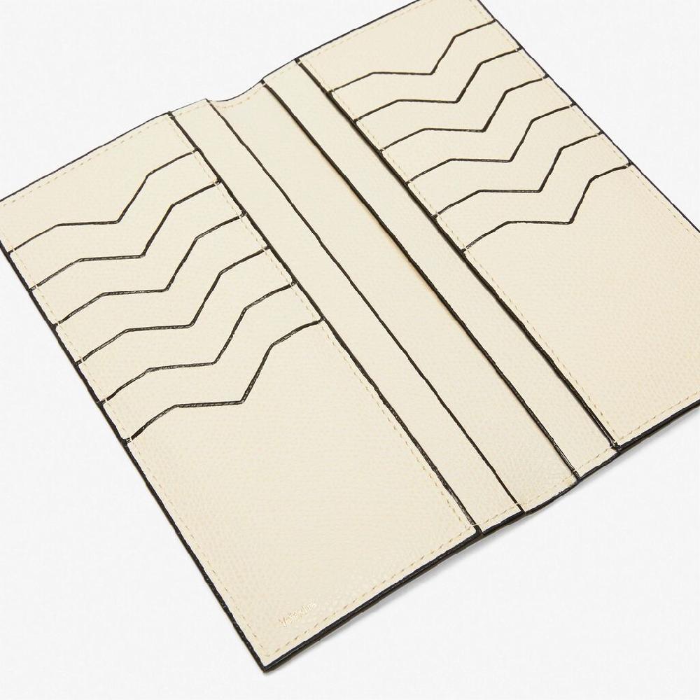 Valextra Portafoglio verticale bifold in Pelle Bianca | Valextra Offerta speciale