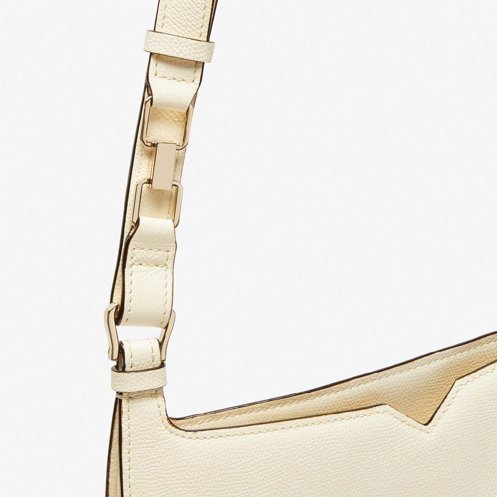 Valextra Borsa a spalla Media in Pelle Bianca | Valextra Hobo Shopping online