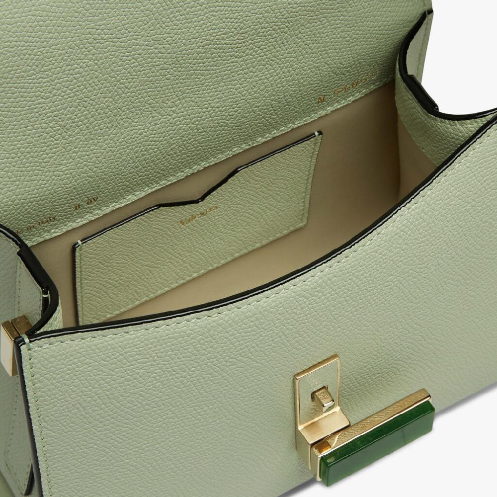 Valextra Borsetta da Donna in Pelle Verde chiara | Valextra Iside Cyber Monday