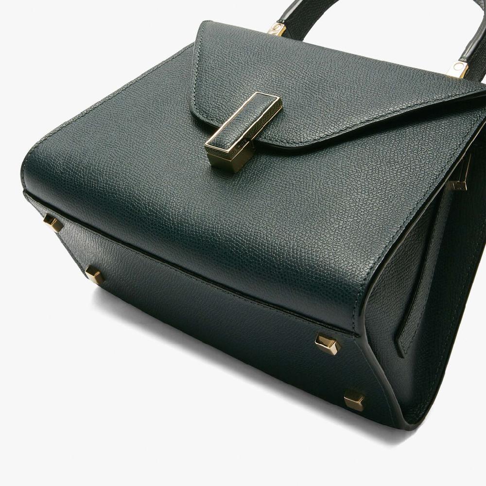 Valextra Borsetta a mano Mini in Pelle Verde | Valextra Iside Offerta San Valentino
