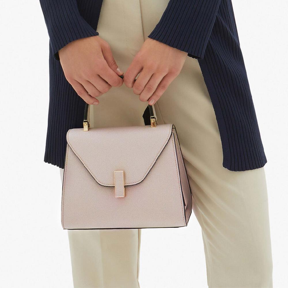 Valextra Borsa a mano raffinata in Pelle Rosa Nude | Valextra Iside Smaltimento dello stoccaggio