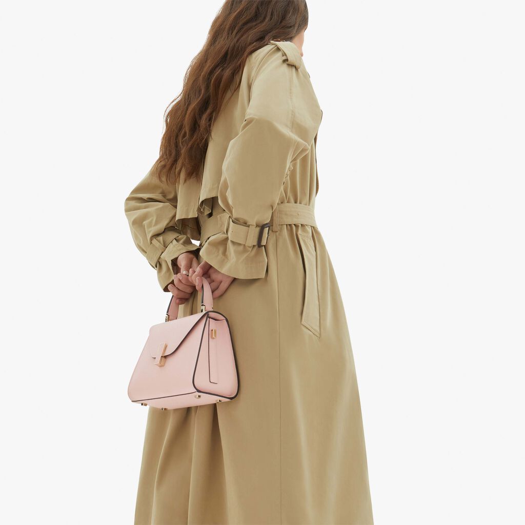 Valextra Borsa a mano Mini in Pelle Rosa | Valextra Iside Vendita calda