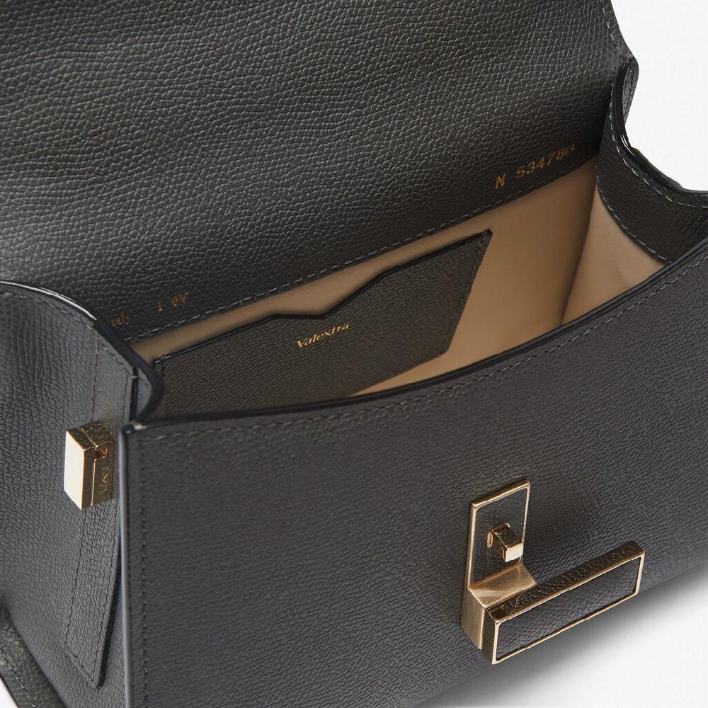 Valextra Borsa a mano elegante in Pelle Grigia | Valextra Iside Offerte esclusive