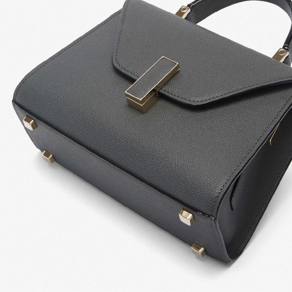 Valextra Borsa a mano elegante in Pelle Grigia | Valextra Iside Offerte esclusive
