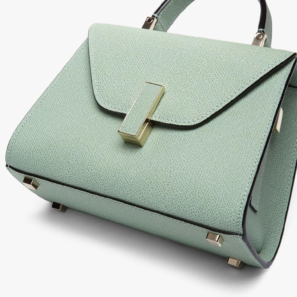Valextra Borsetta a mano da Donna in Pelle Verde Acqua | Valextra Iside Lightning offer