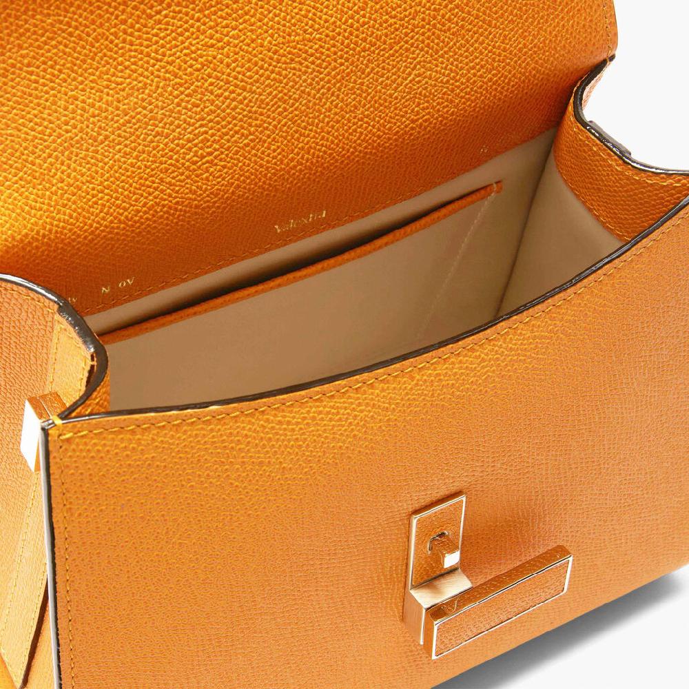 Valextra Borsa a mano Mini in Pelle Gialla con tracolla | Valextra Iside Bestseller