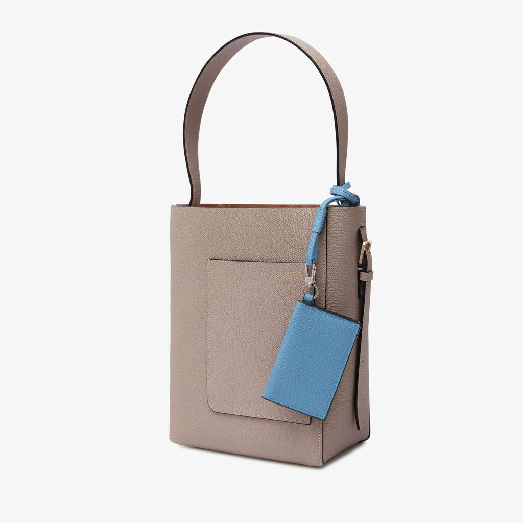 Valextra Porta carte con laccio da Donna in Pelle Azzurra | Valextra Comprane uno, ottenene uno gratis