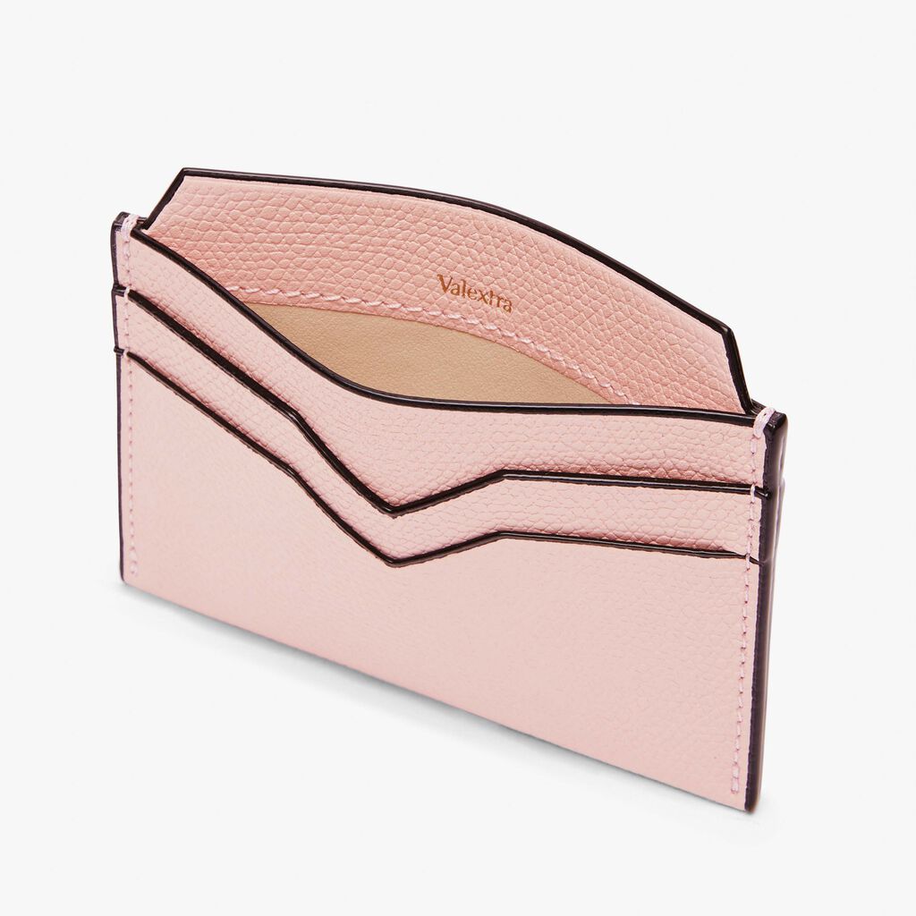 Valextra Portatessere e carte di credito in Pelle Rosa | Valextra Latest stili