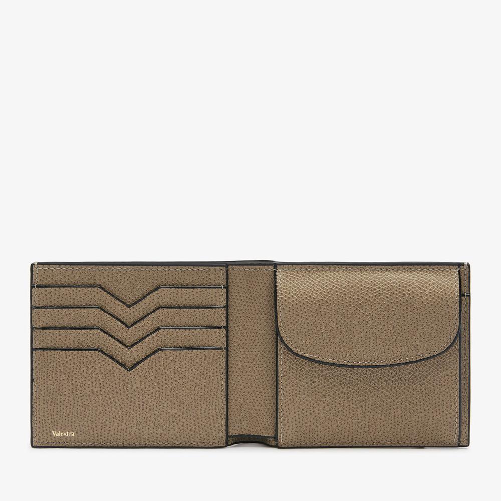 Valextra Portafoglio con portatessere in Pelle Marrone Tortora | Valextra Fino al 65% di sconto