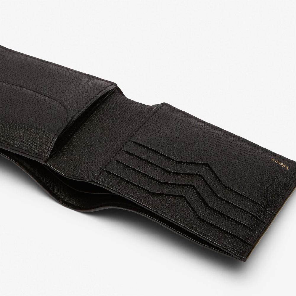 Valextra Portafoglio con portacarte in Pelle Nera | Valextra Only for today