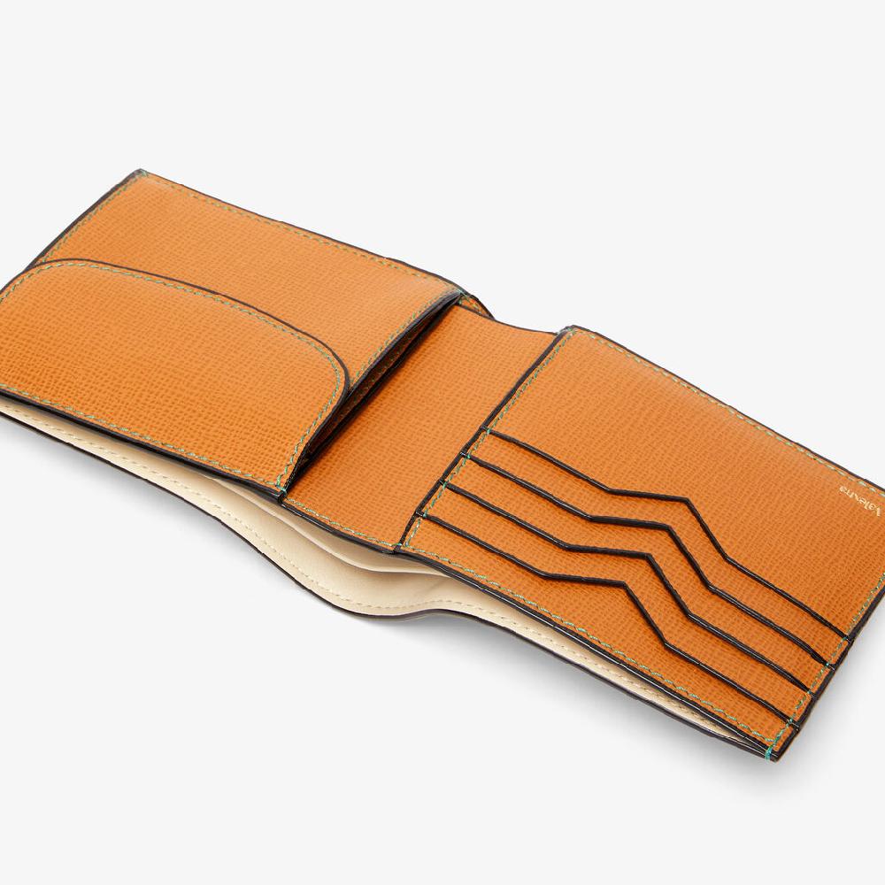 Valextra Portafoglio versatile Bifold in Pelle Marrone | Valextra Offerta speciale della fabbrica