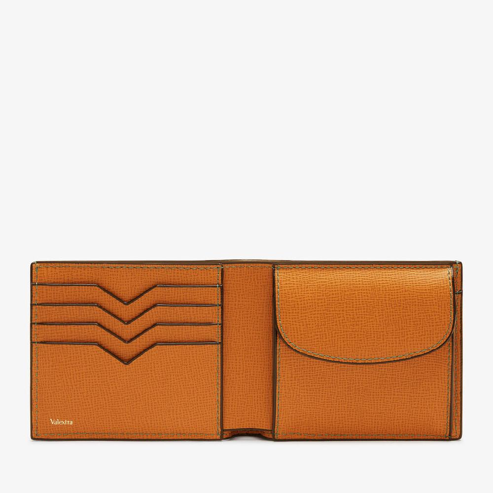 Valextra Portafoglio versatile Bifold in Pelle Marrone | Valextra Offerta speciale della fabbrica