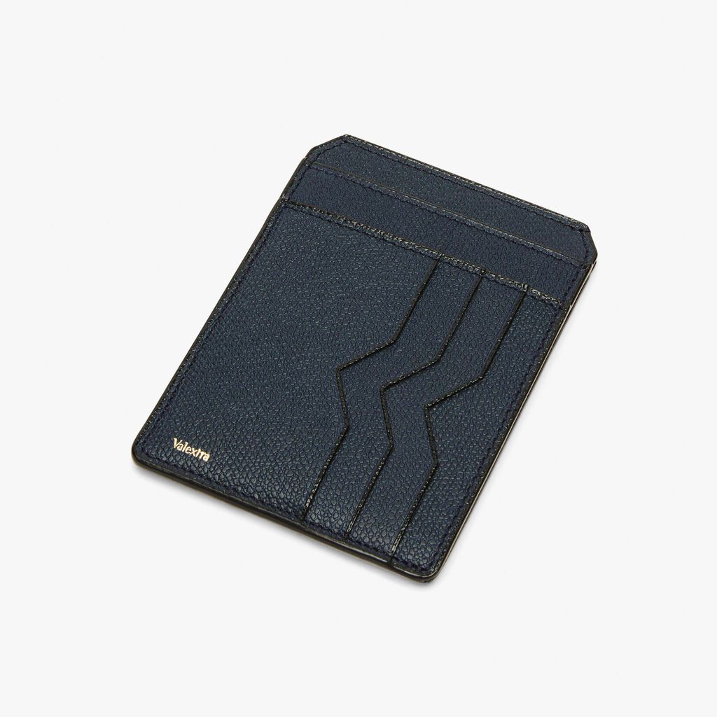 Valextra Porta carte e documenti in Pelle Blu | Valextra Sostegno trimestrale