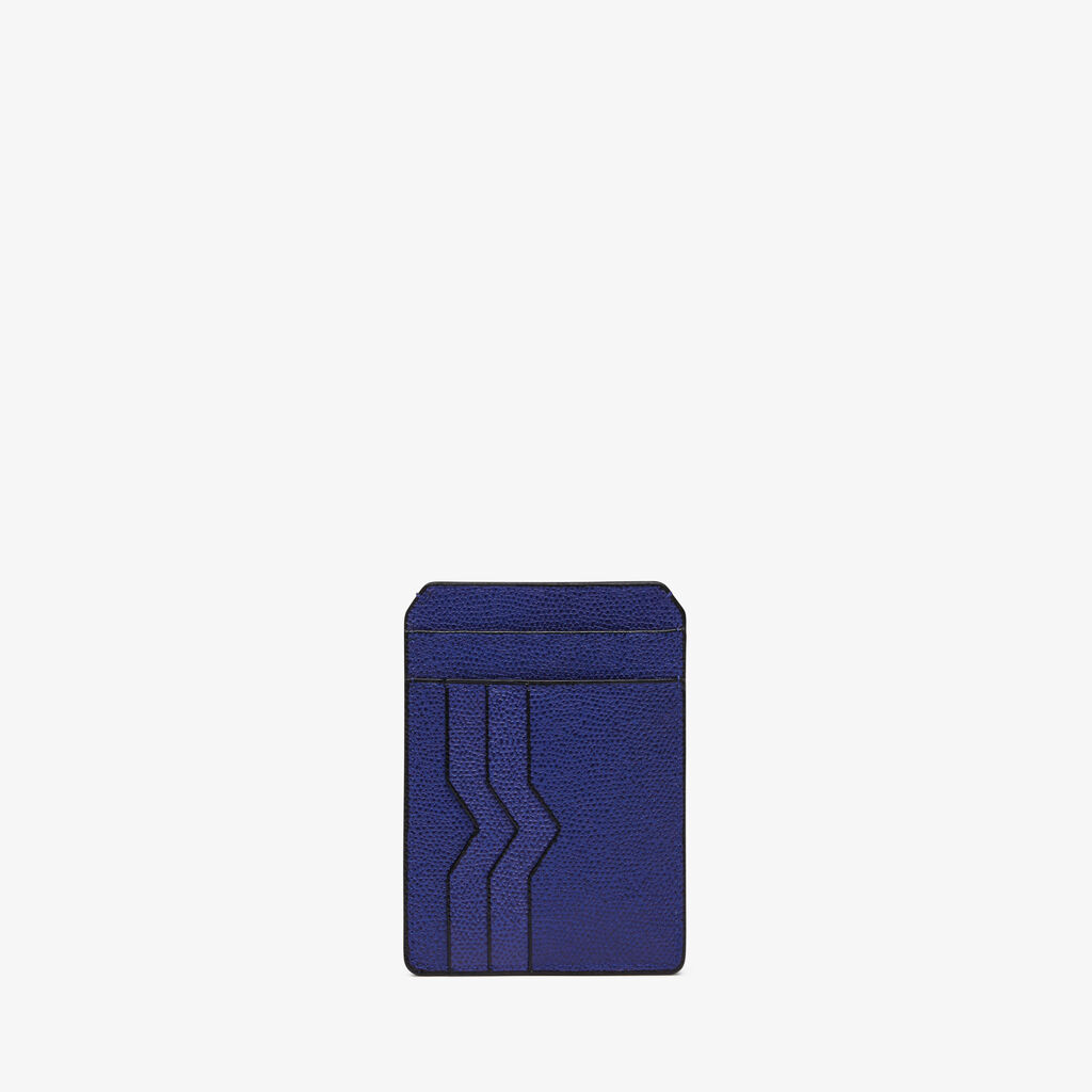 Valextra Portatessere in Pelle Blu | Valextra Discount Store per i nuovi prodotti