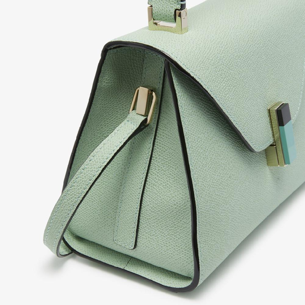 Valextra Borsa a mano da Donna in Pelle Verde chiara | Valextra Iside Duty-free