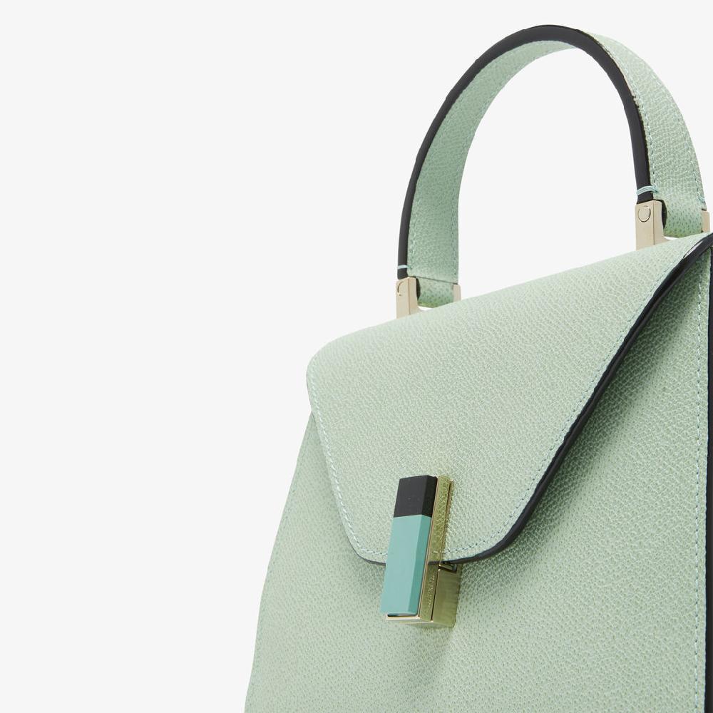 Valextra Borsa a mano da Donna in Pelle Verde chiara | Valextra Iside Duty-free