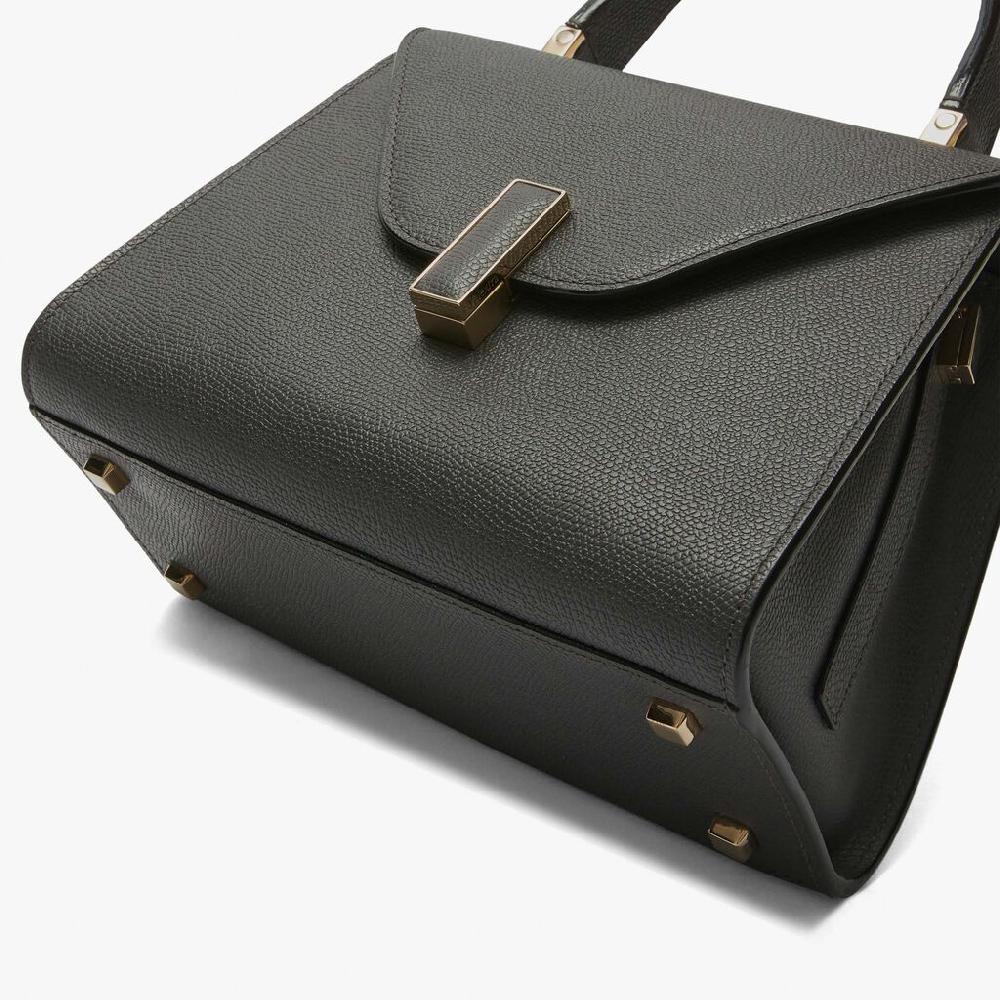 Valextra Borsa a mano Mini in Pelle Grigia | Valextra Iside 50% di sconto per tempo limitato