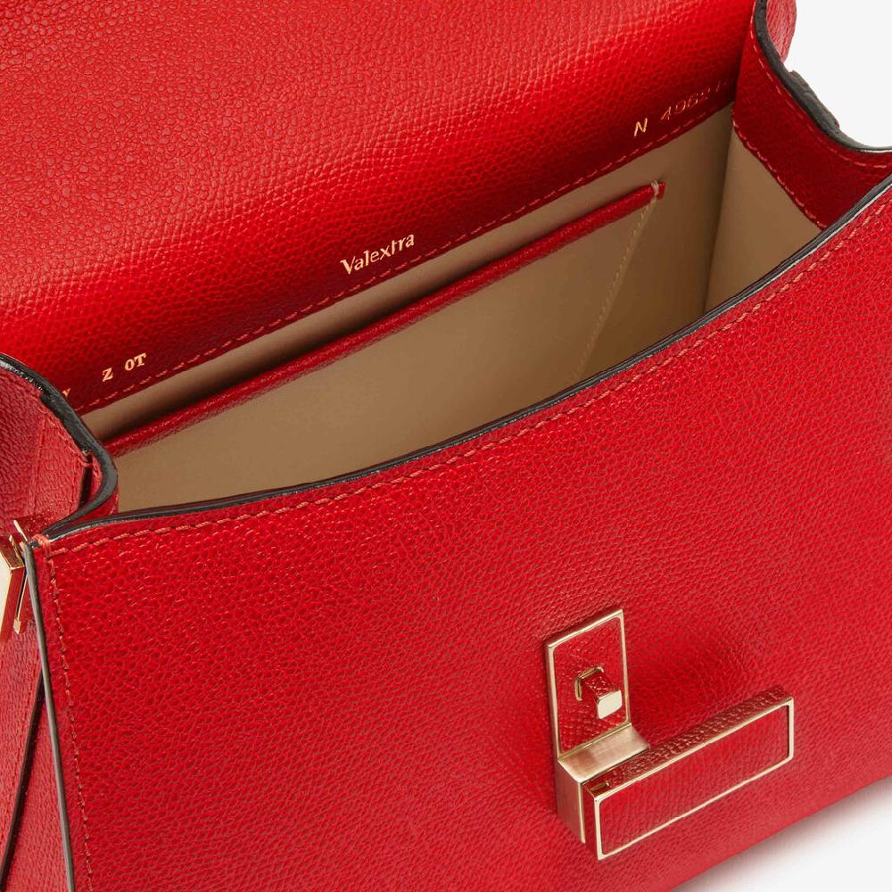 Valextra Borsa a mano Mini in Pelle Rossa | Valextra Iside Sconti questo mese
