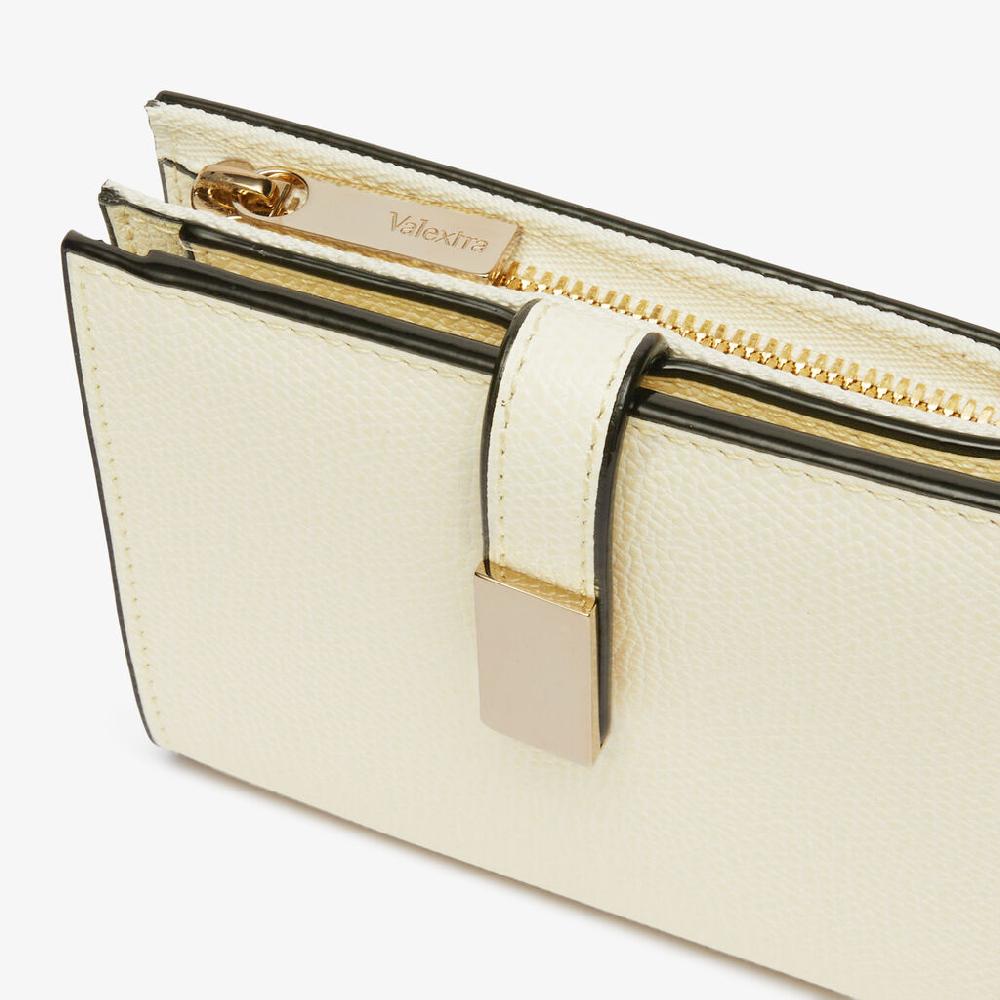 Valextra Portafoglio piccolo in Pelle Bianca | Valextra Shopping Online