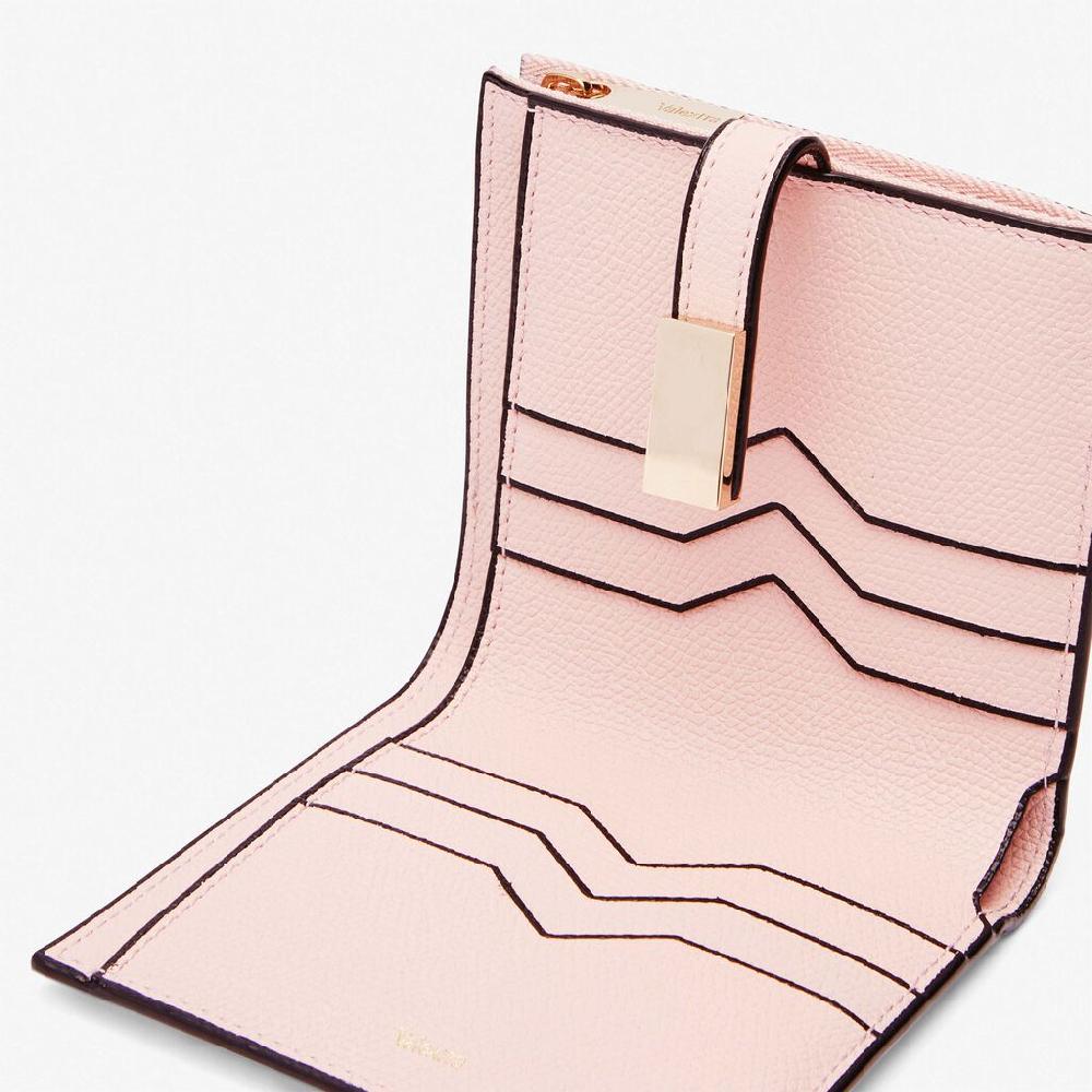 Valextra Portafoglio piccolo in Pelle Rosa | Valextra piccola pelletteria Affare Del Giorno