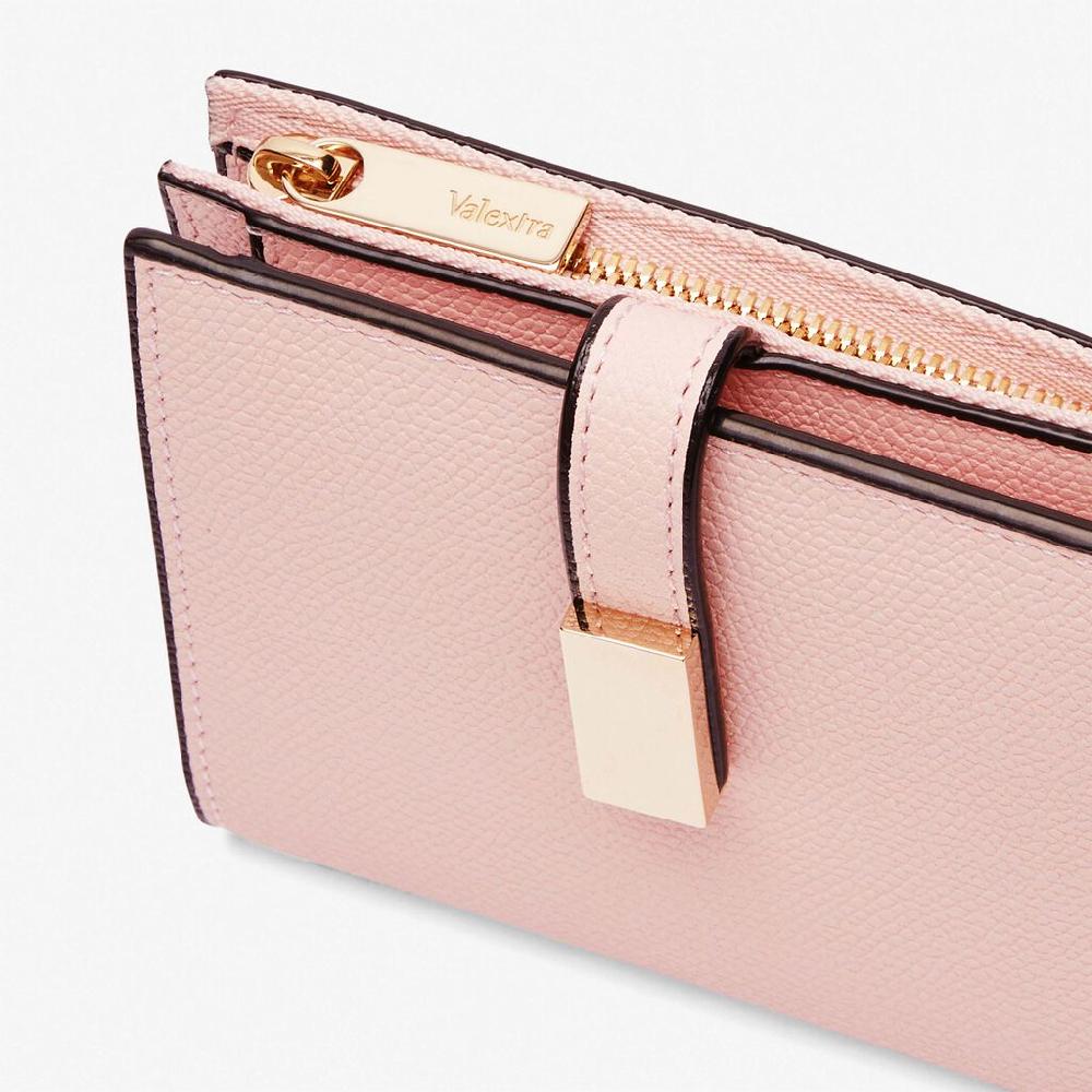 Valextra Portafoglio piccolo in Pelle Rosa | Valextra piccola pelletteria Affare Del Giorno