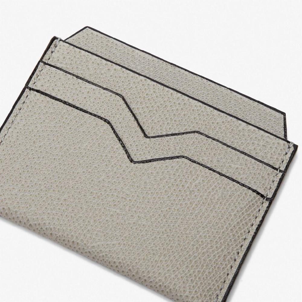 Valextra Portatessere compatto in Pelle Grigio chiaro | Valextra Convenienza