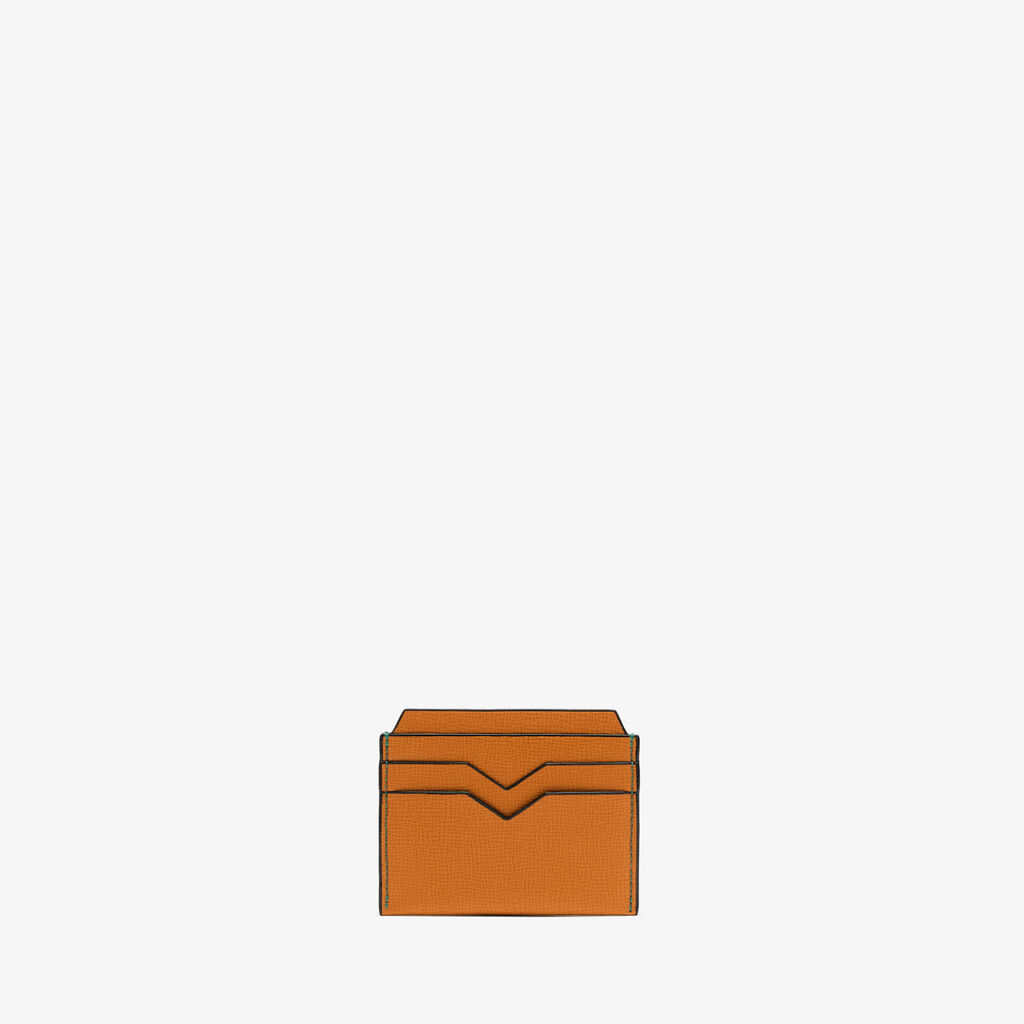 Valextra Porta carte di credito compatto in Pelle Marrone | Valextra Presa