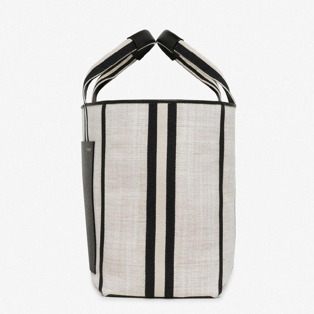Valextra Tote bag Media in Tessuto Marrone | Valextra Vendita Calda
