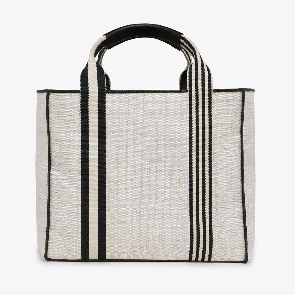 Valextra Tote bag Media in Tessuto Marrone | Valextra Vendita Calda