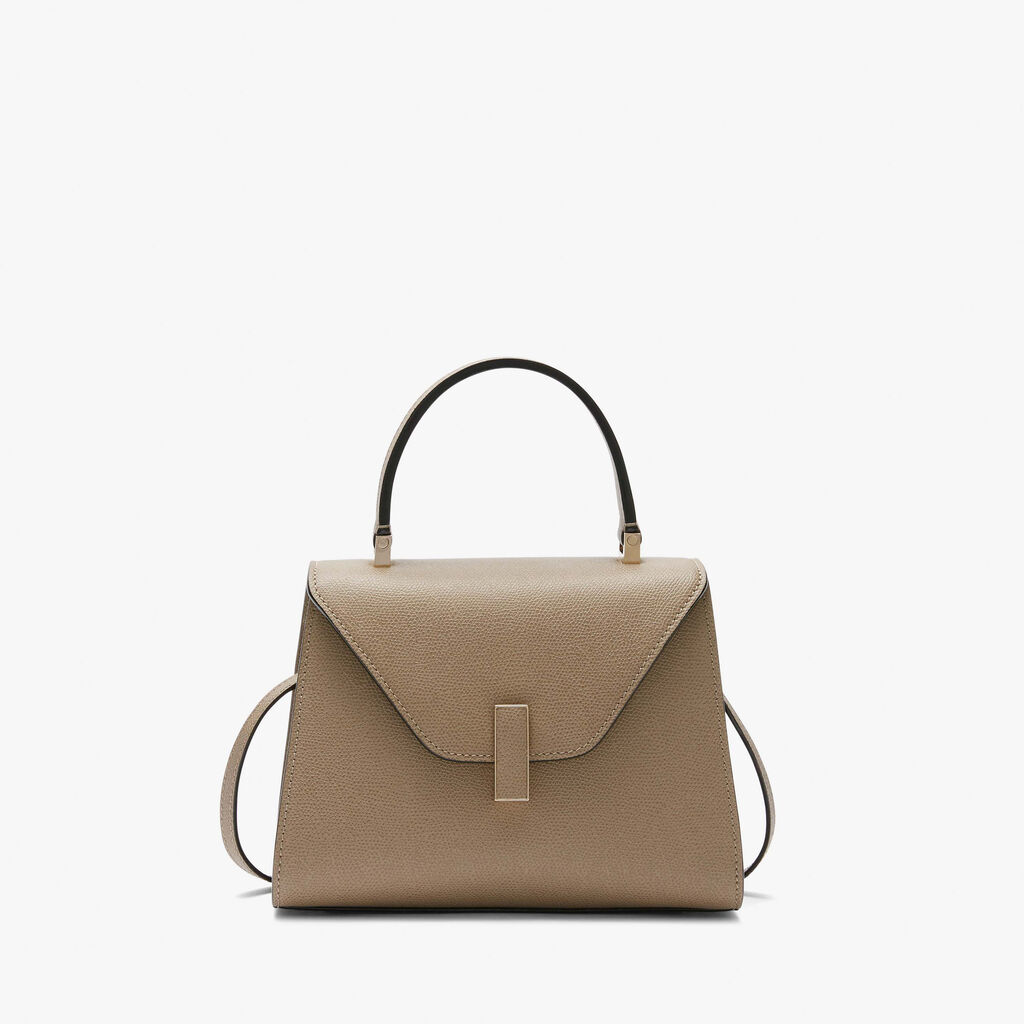 Valextra Borsa a mano Mini in Pelle Tortora | Valextra Iside Vendita Economica