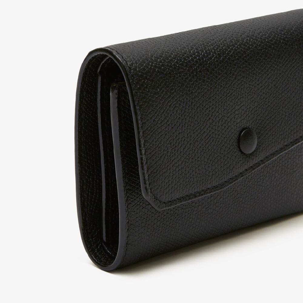 Valextra Portafoglio compatto di Lusso in Pelle Nera | Valextra Pocket Negozio