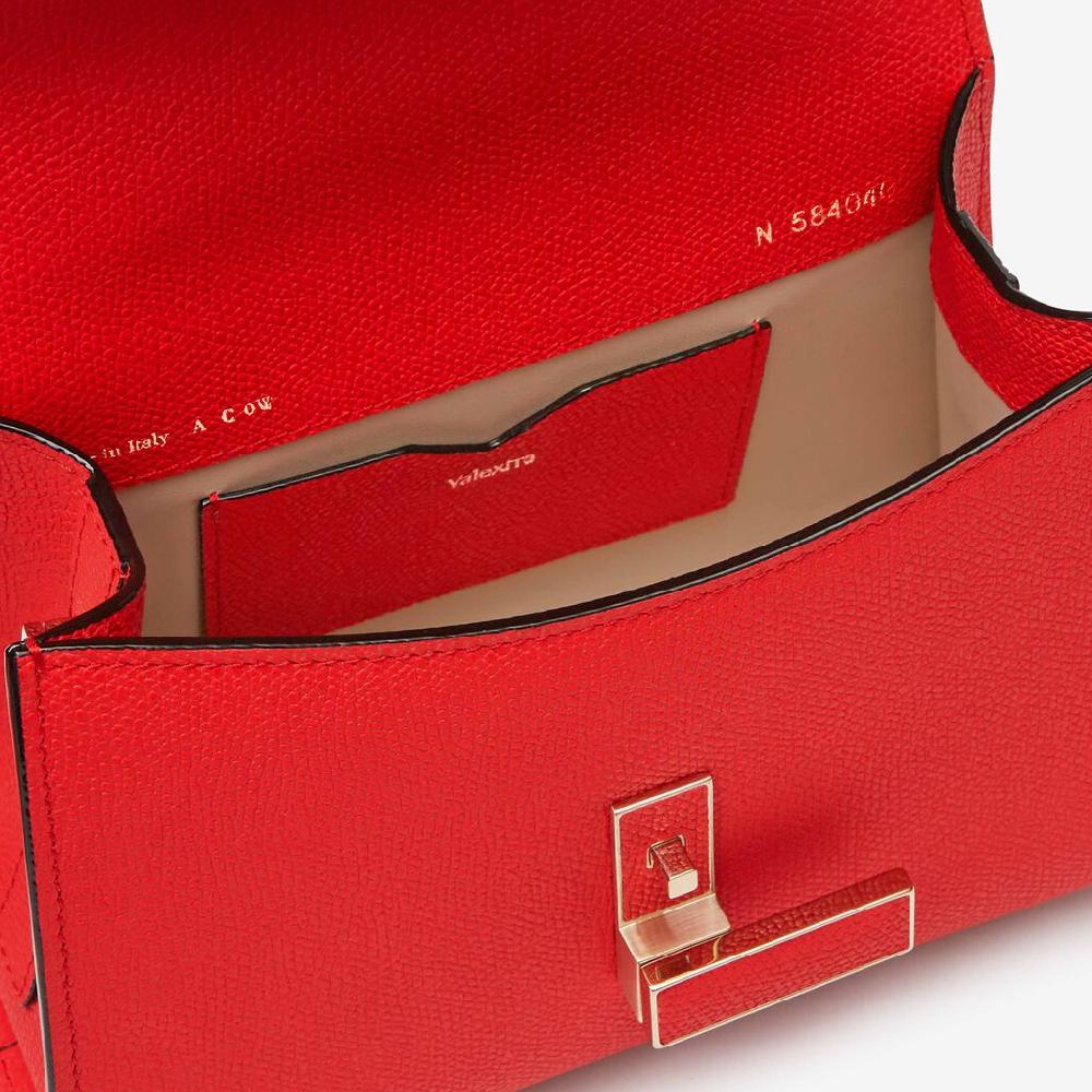 Valextra Borsa a tracolla Donna in Pelle Rossa cremisi | Valextra Iside Negozio online di fabbrica