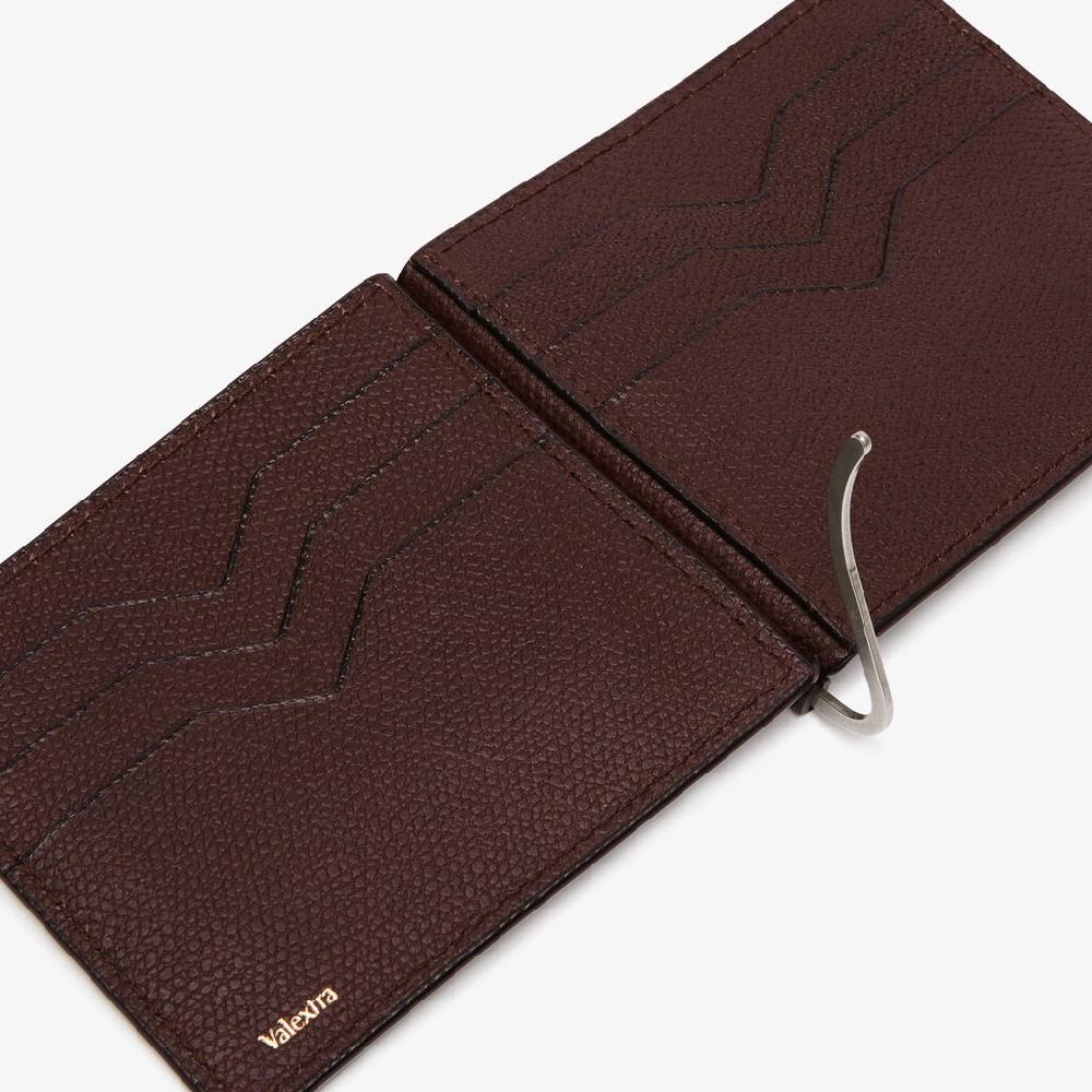 Valextra Portafoglio fermasoldi in Pelle Marrone | Valextra Black Friday