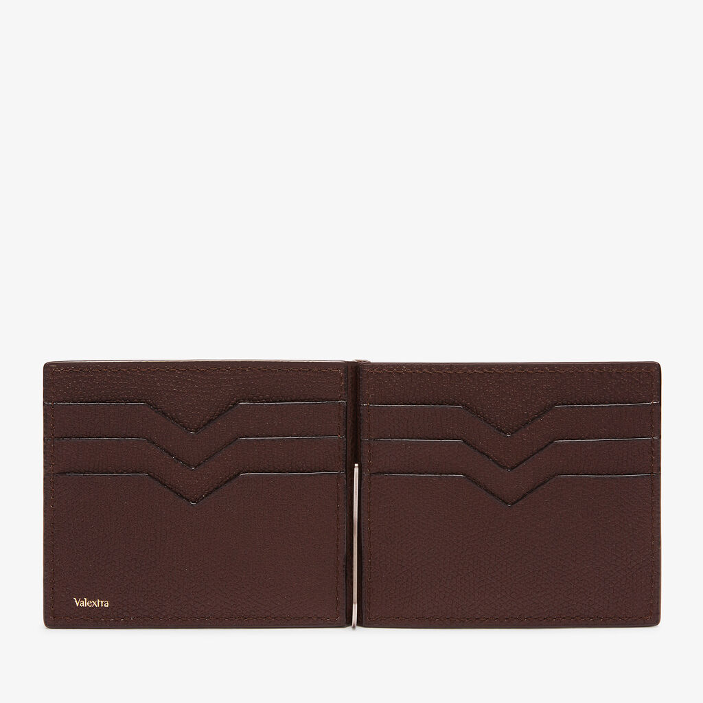 Valextra Portafoglio fermasoldi in Pelle Marrone | Valextra Black Friday