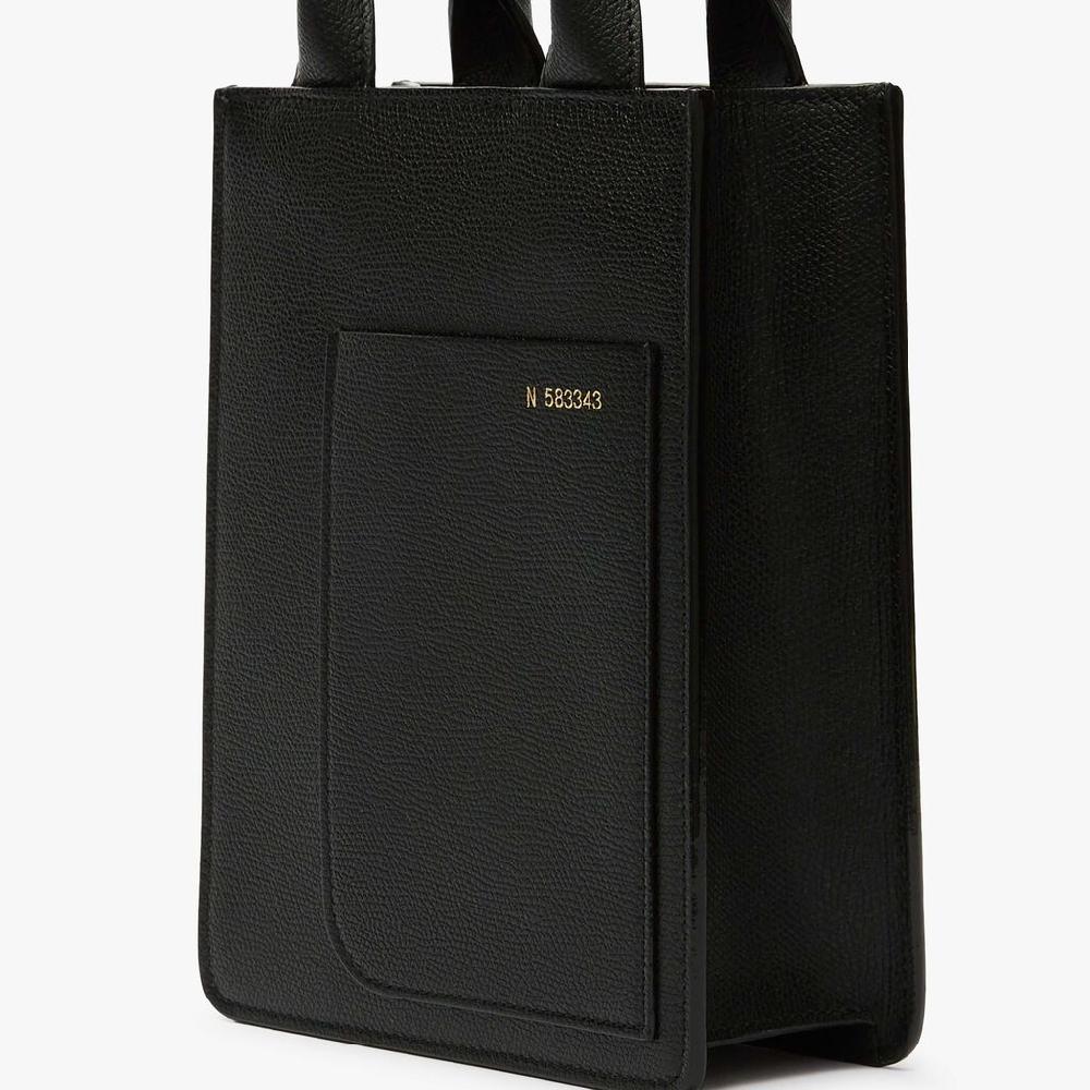 Valextra Borsa a tracolla Donna di Lusso in Pelle Nera | Valextra Boxy Offerta Pasqua
