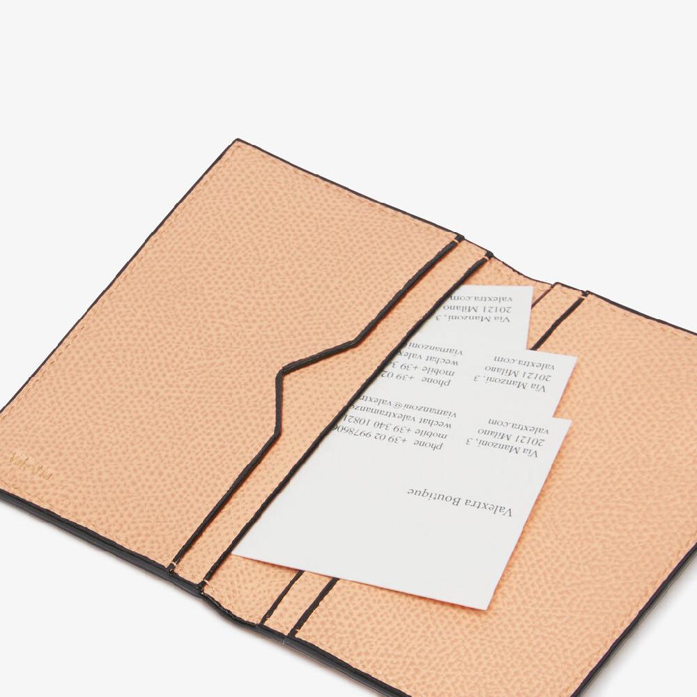 Valextra Porta carte di credito in Pelle Rosa Cipria | Valextra Online Outlet