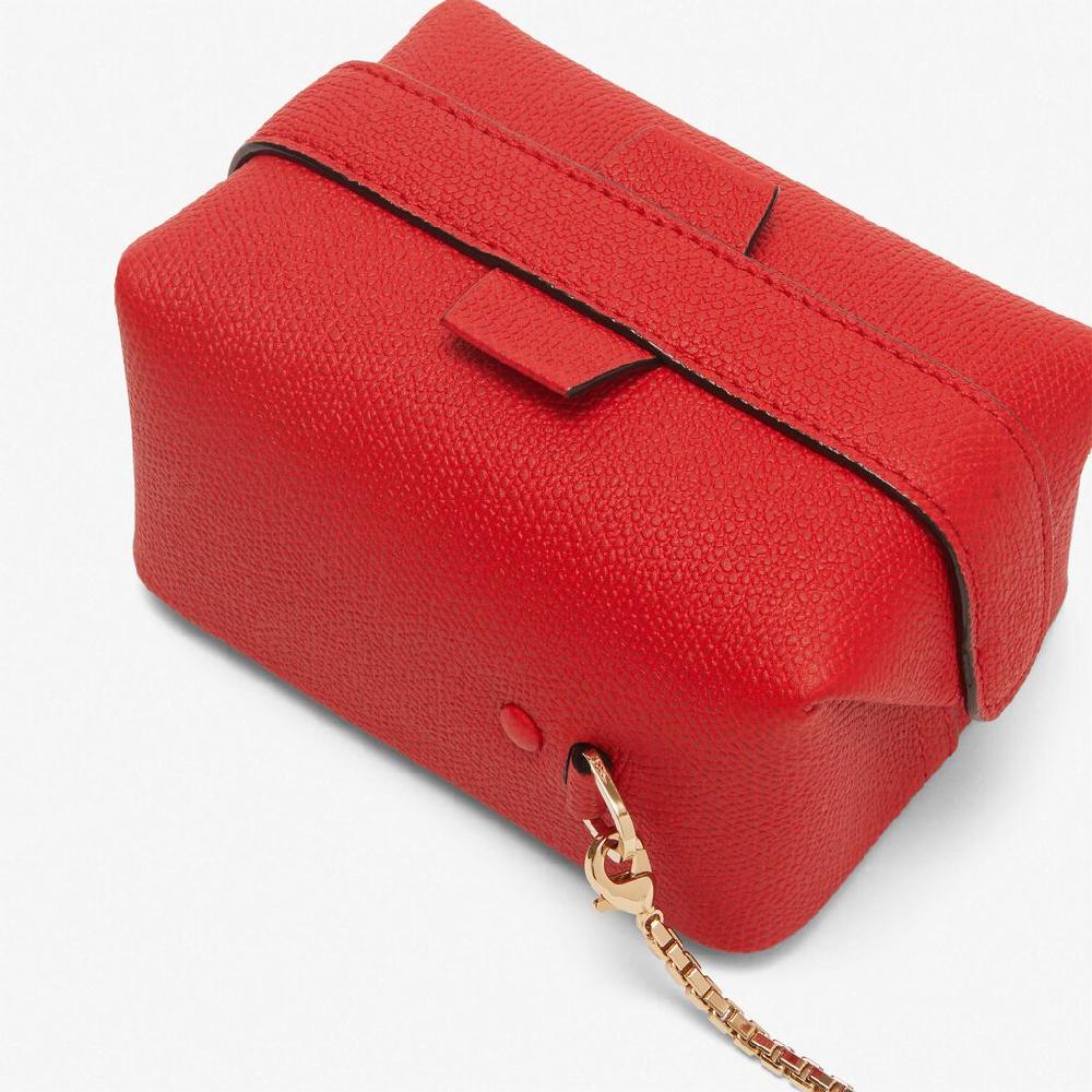 Valextra Borsa a tracolla Nano minimal in Pelle Rossa | Valextra Tric Trac Grandi sconti